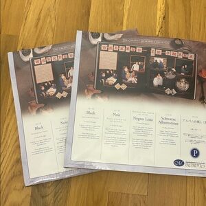 2 Creative Memories BLACK 12x12 Scrapbook Pages